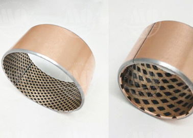 Oilless Embed Graphites Oil Free Bronze Sleeve Bushings High Heat Dissipation