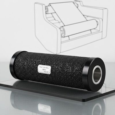 100mm width friction roll black high friction coefficient roll designed for paper converting and printing industries