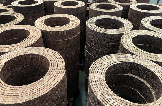 Woven Industrial Friction Lining Resin Woven Brake Lining Material with Brass Wires