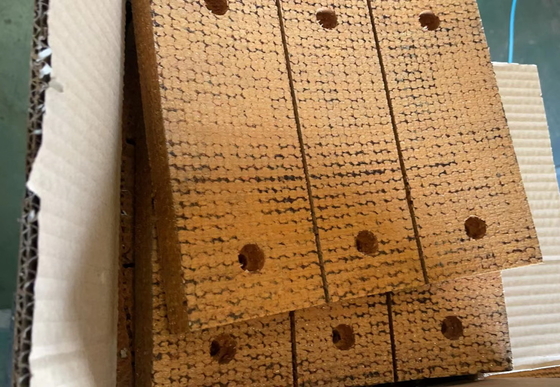 Drilling Rig Brake Blocks Resin Woven Brake Block Material for Pile Driver Brakes