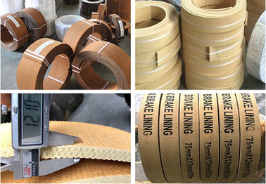Rear Or Front Auto Asbestos Free Brake Lining Copper Wire Inside with Brass Wire