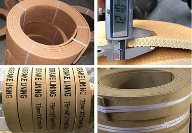 Anchor Winch Asbestos Free Woven Brake Lining Eco-Friendly Brake Lining in Roll