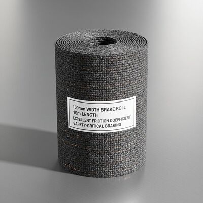 100mm Width brake roll 10m Length providing excellent friction coefficient essential for safety critical braking systems