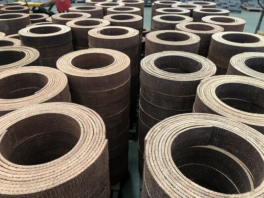 Woven Industrial Friction Lining with Brass Wires Resin Woven Brake Lining Material