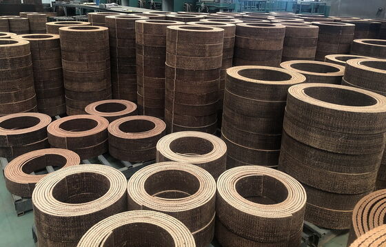 Woven Industrial Friction Lining with Brass Wires Resin Woven Brake Lining Material