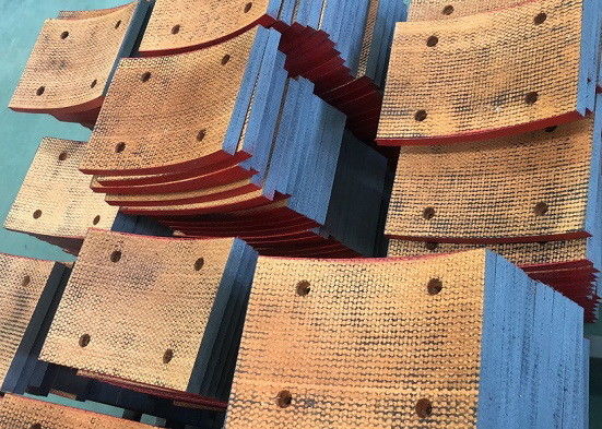 Drilling Machine Resin Friction Brake Pads Non Asbestos Woven Brakes Block Material