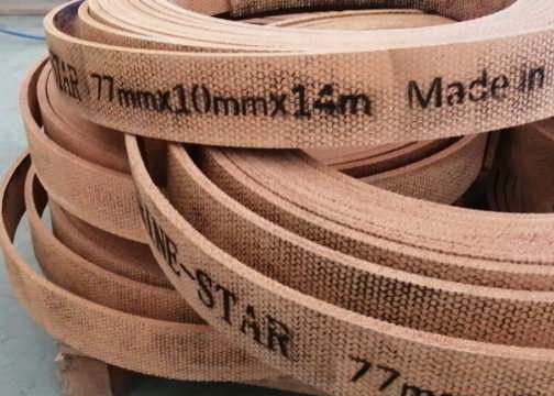 Asbestos Free Brake Lining Woven Brake Roll Lining 35mm Thickness For Sugar Mills